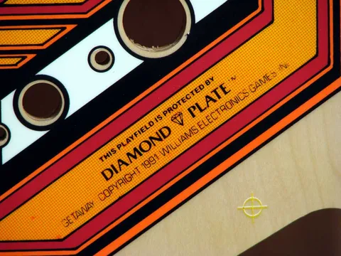2nd Version Blank Playfield - Diamond Plate Marking*