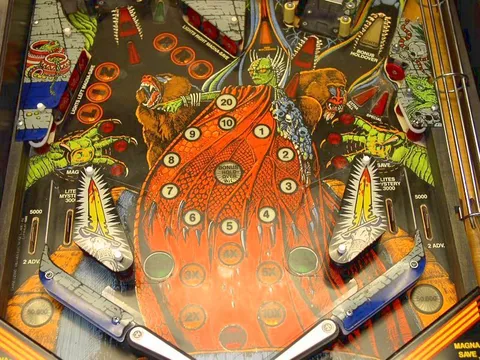Lower playfield