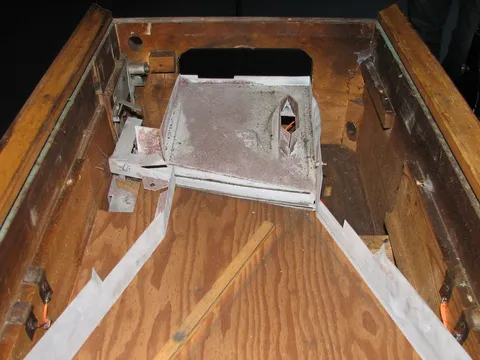 Inside Cabinet Showing Drain Board