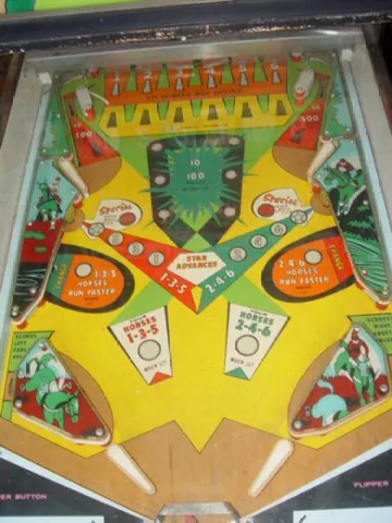 Playfield (flippers open)