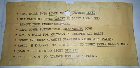 Sample Game - Instruction Card*