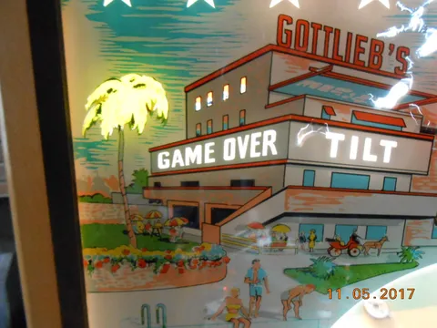 Backglass - Game Over Silkscreening*