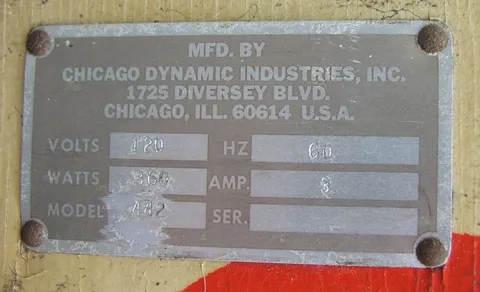 Mfg Plate