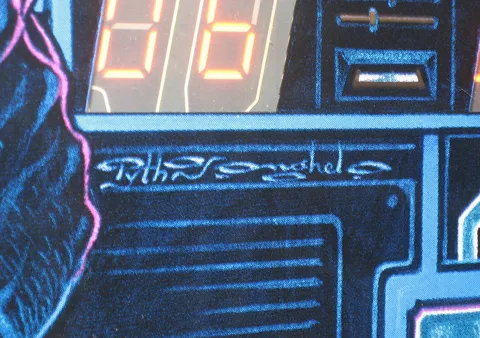 Artist Signature on Backglass