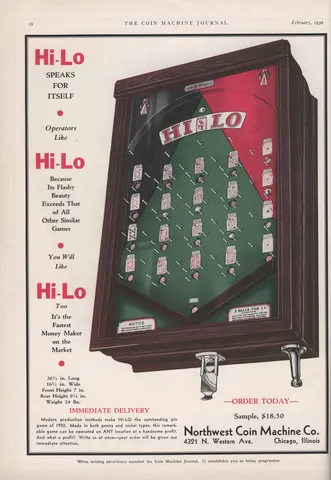 Coin Machine Journal Ad*