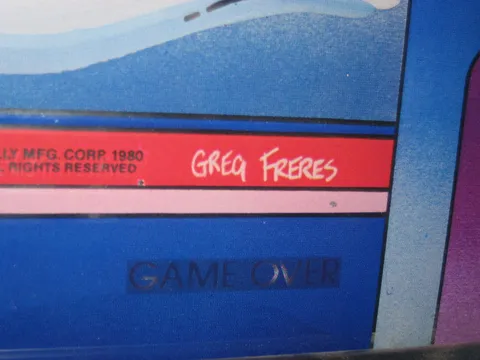 Artist Signature on Backglass