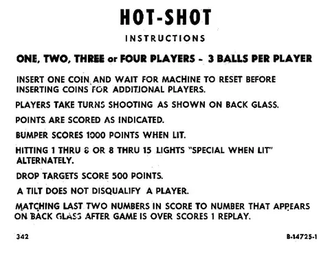 Instruction Card 3 Balls
