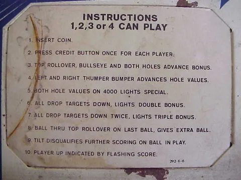 Instruction Card