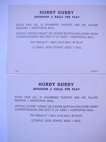 Instruction Card