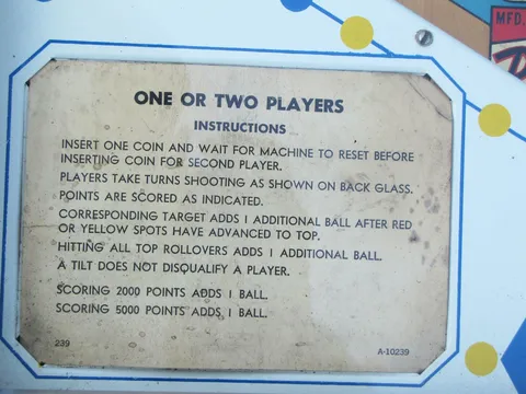 Sample Game - Instruction Card*