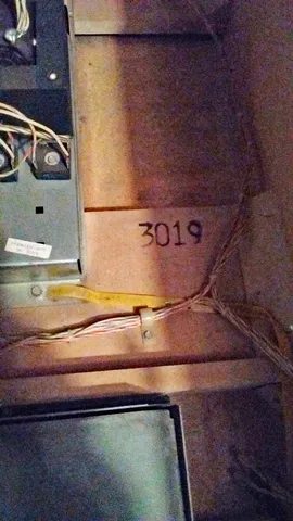 Inside Cabinet - Serial Number*