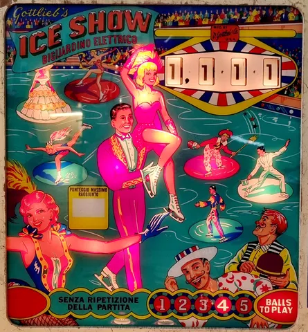 Illuminated Plastic Backglass - Five Extra Balls Won*