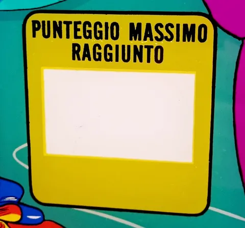 Plastic Backglass - Detail - High Score Display*