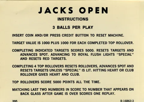 Instruction Card - 3 Ball