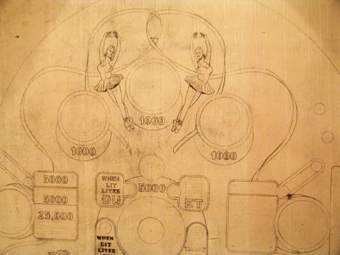 Original Playfield Artwork - Upper Section*