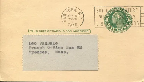 Postcard - Address Side*