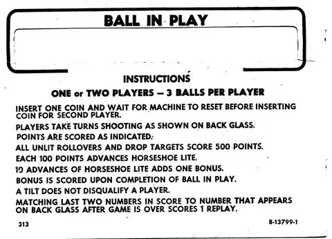 Instruction Card