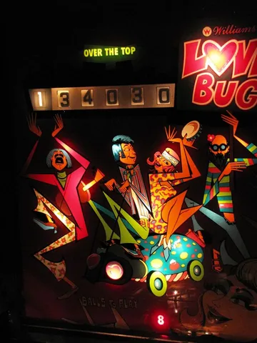 Illuminated Backglass - Over The Top - 199,990 Points Exceeded