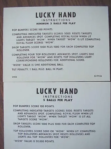 Instruction Cards