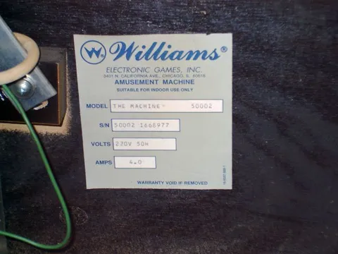 Cabinet - Serial Number*