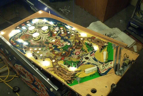 Partially Stripped Playfield