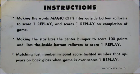 Instruction Card - Match Feature