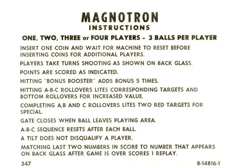 Instruction Card - 3 Ball Play