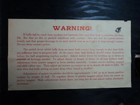 Drain Board Warning*