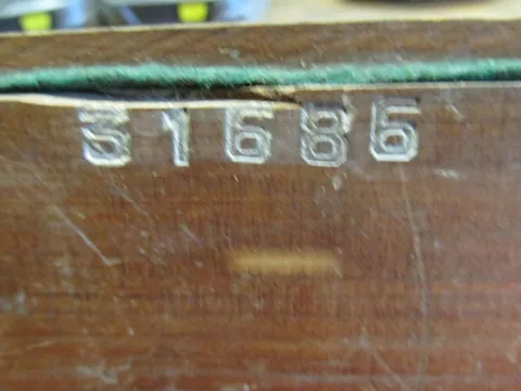 Inside Rear Access Door - Serial Number*