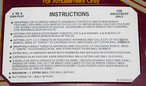Instruction Card