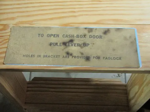 Cash Box Instruction Card*