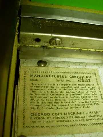 Manufacturer Certificate*