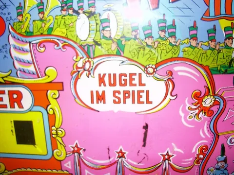 German Backglass - Detail*