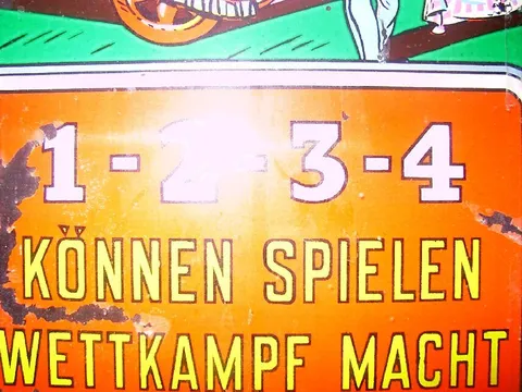 German Backglass Detail*