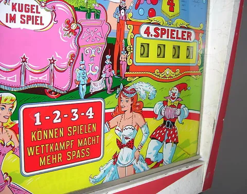 German Backglass - Detail*