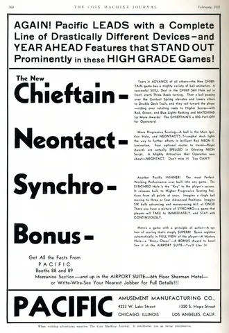 Coin Machine Journal Ad*