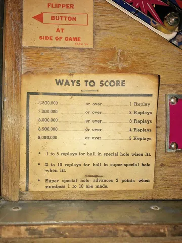 Instruction and Score Card