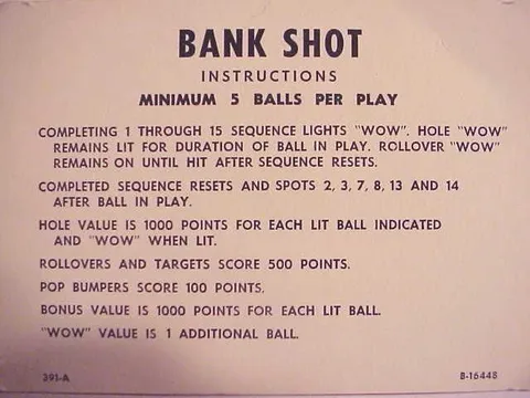 Instruction Card - Minimum 5 Balls