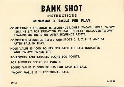 Instruction Card - Minimum 3 Balls