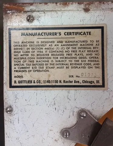 Early Production - Serial Number*