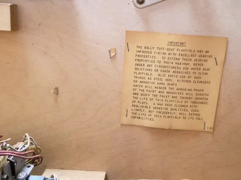 Inside Cabinet - Maintenance Advice*