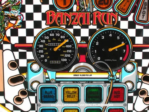 Blank Playfield - Tach/Speedo