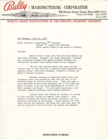 Press Release, Page 1