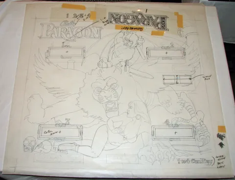 Pre-Production Backglass Artwork*