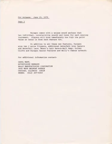 Press Release, Page 2