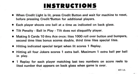 Instruction Card, Side 2