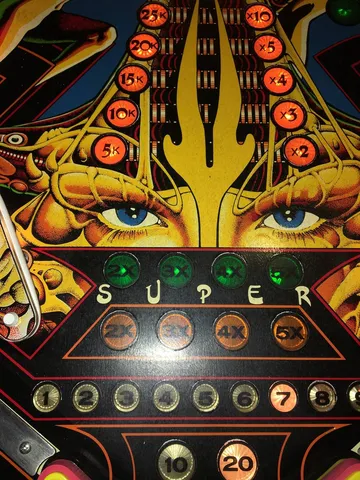 Early Production - Illuminated Playfield - Detail*