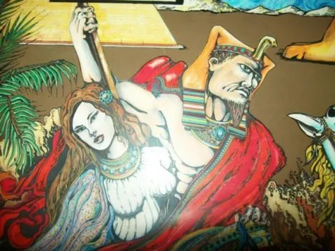 Original Backglass Artwork - Detail*