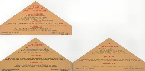 Instruction and Score Cards