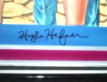 Original Faris Oil Painting Autograph Detail